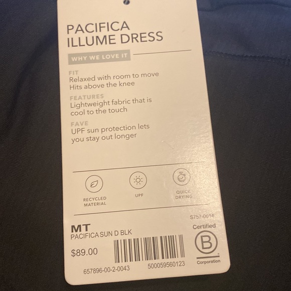Athleta Pacifica Illume Dress // Black #657896 - Picture 7 of 12